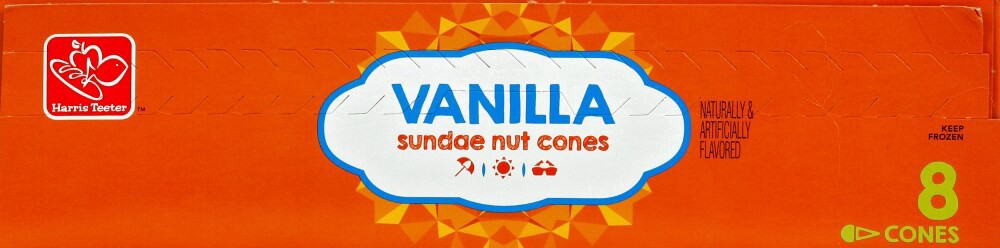 slide 3 of 3, Harris Teeter Vanilla Sundae Nut Cones, 8 ct