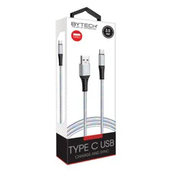 Bytech 3.5 ft Hologram Type C USB Charge and Sync Cable