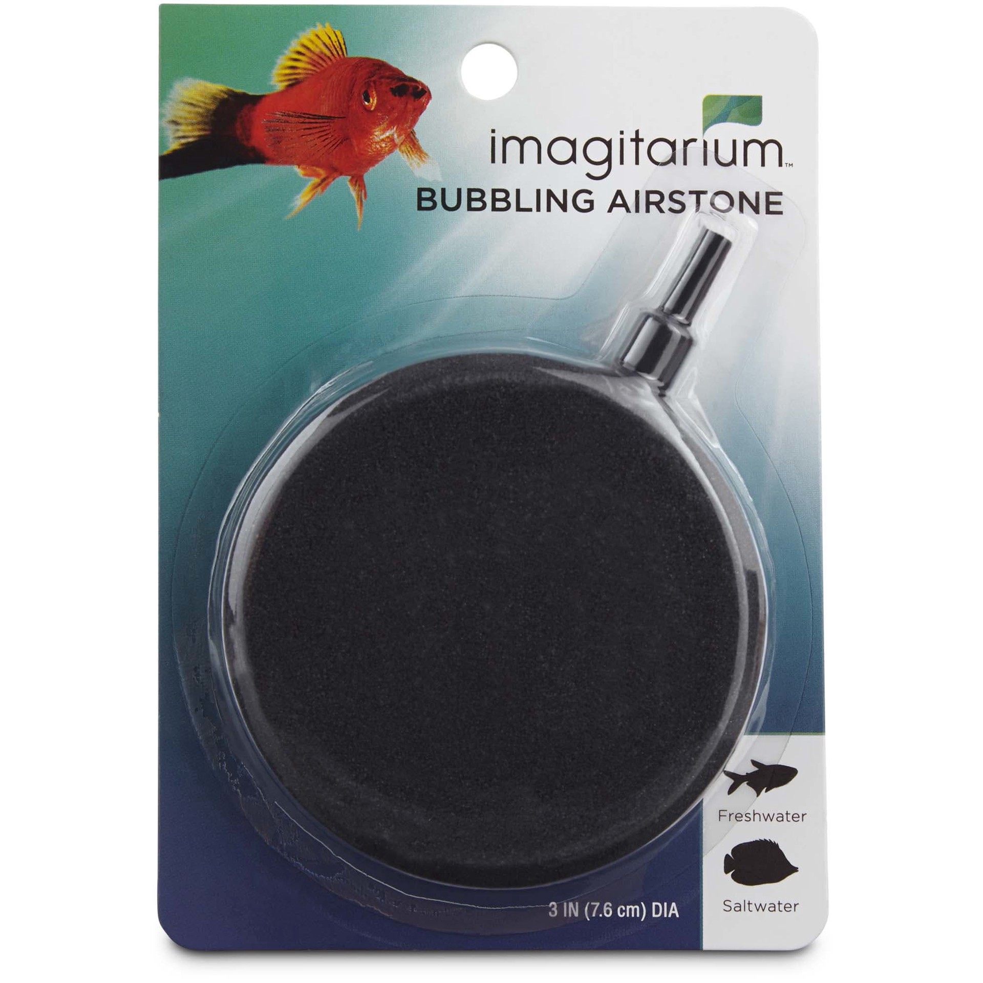 slide 1 of 1, Imagitarium Bubbling Round Airstone, 3" Diameter, MED