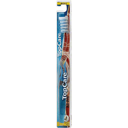 slide 2 of 3, TopCare All Pro Soft Toothbrush, 1 ct