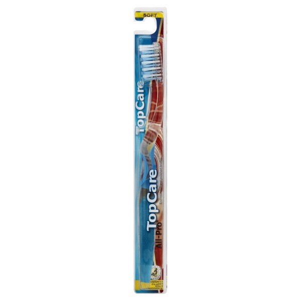 slide 1 of 3, TopCare All Pro Soft Toothbrush, 1 ct