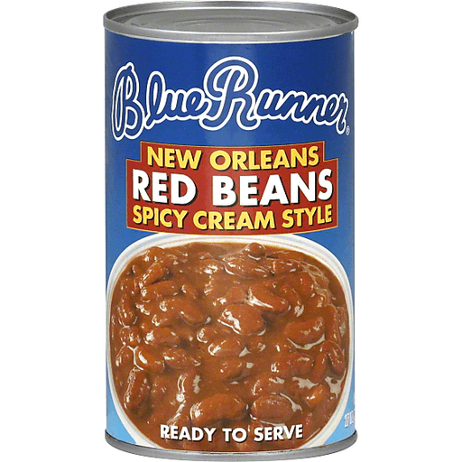 slide 2 of 2, Blue Runner New Orleans Spicy Cream Style Red Beans, 27 oz