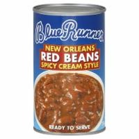 slide 1 of 2, Blue Runner New Orleans Spicy Cream Style Red Beans, 27 oz