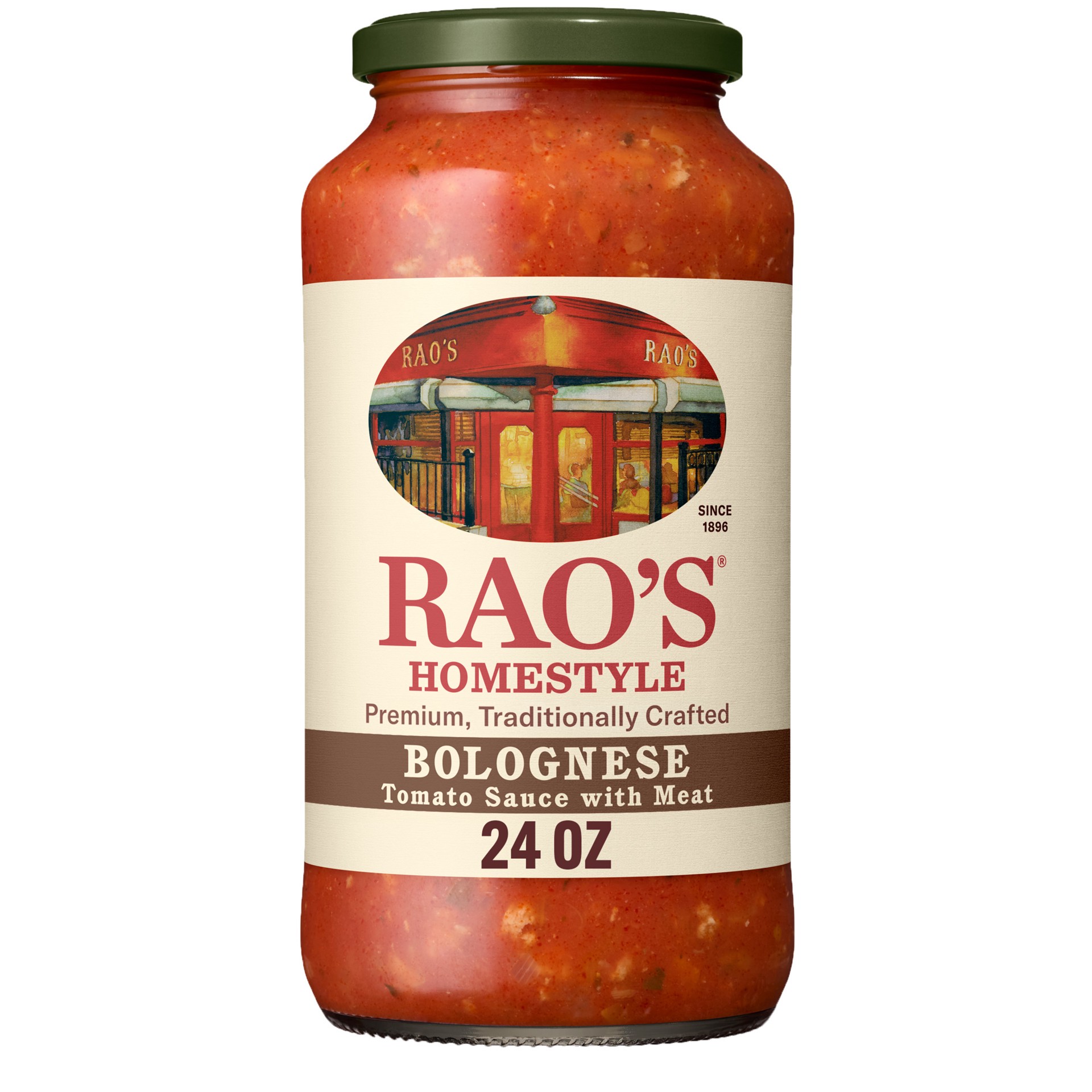 slide 1 of 1, Rao's Homemade Homestyle Bolognese Tomato Sauce with Meat 24 oz, 24 oz