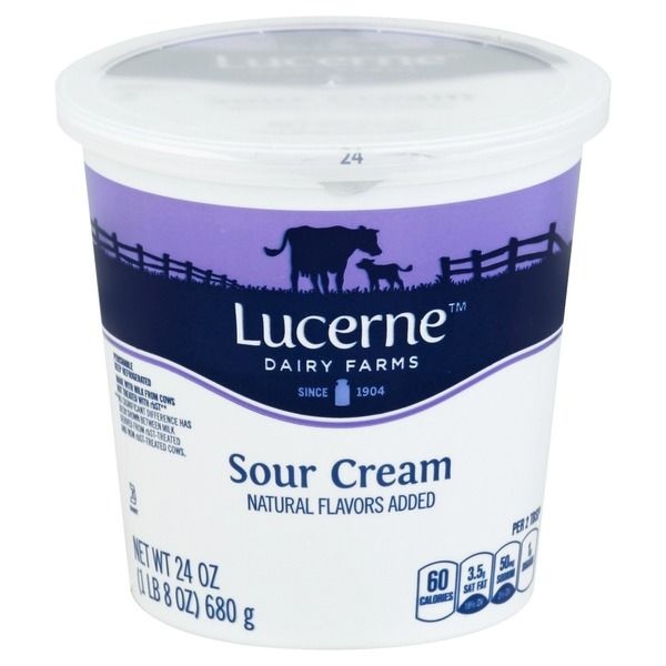 slide 1 of 1, Lucerne Dairy Farms Lucerne Sour Cream - 24 Oz, 24 oz