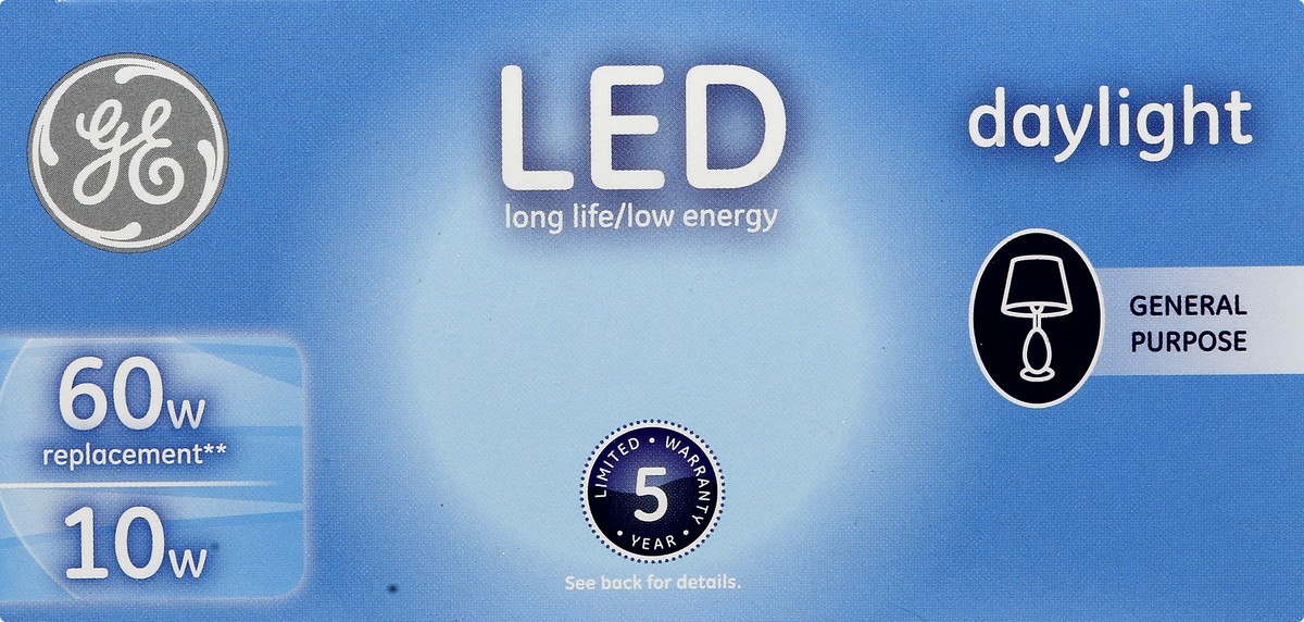 slide 5 of 11, GE LED Daylight 10 Watts 4 Pack Light Bulbs 4 ea, 4 ct