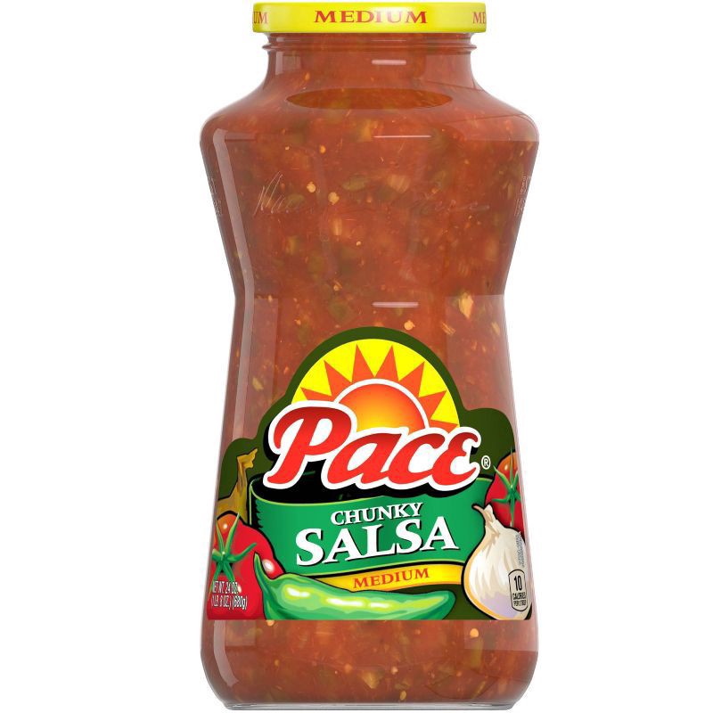slide 1 of 5, Pace Chunky Medium Salsa, 24.000 oz