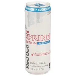 Red Bull Spring Edition Sugarfree Cherry Sakura Energy Drink, 12 fl oz