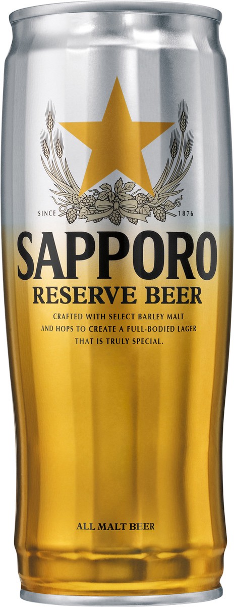 slide 4 of 6, Sapporo Reserve Beer 22oz Single Can, 22 fl oz