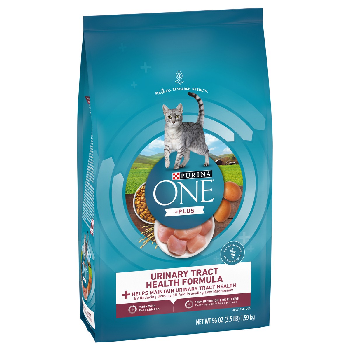 slide 5 of 9, ONE Purina ONE High Protein Dry Cat Food, +Plus Urinary Tract Health Formula, 3.5 lb