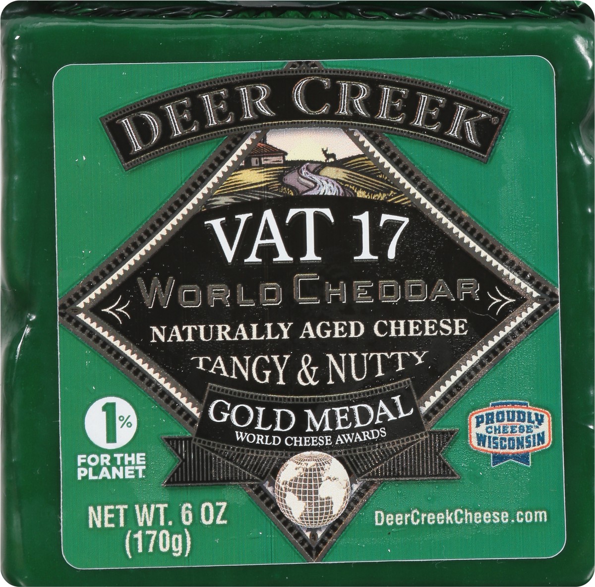 slide 5 of 9, Deer Creek Cheese, World Cheddar, 6 oz