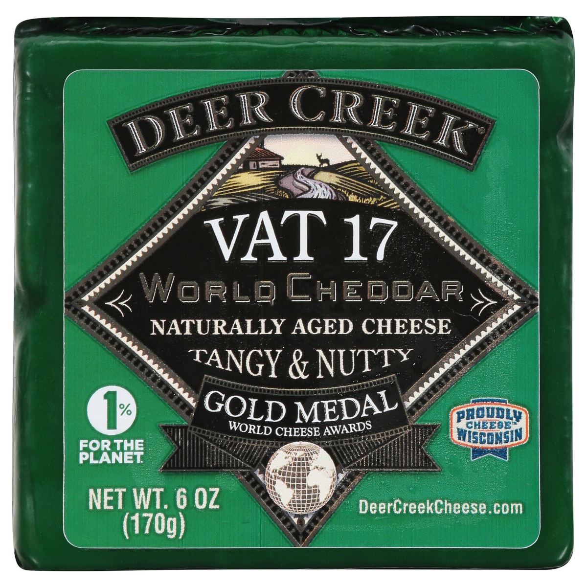 slide 1 of 9, Deer Creek Cheese, World Cheddar, 6 oz