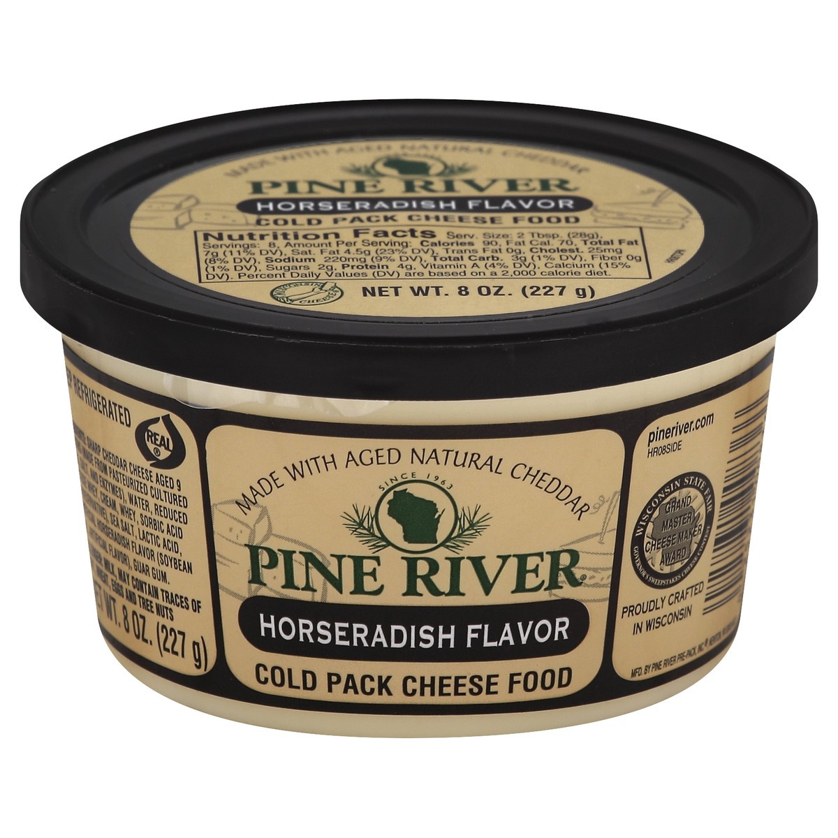 slide 4 of 4, Pine River Horseradish Flavor Cold Pack Cheese Food 8 oz, 8 oz