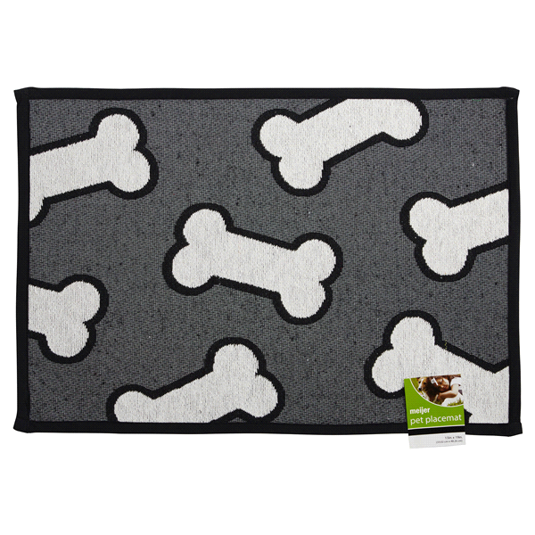 slide 1 of 1, Meijer Tapestry Pet Dish Placemat, 1 ct