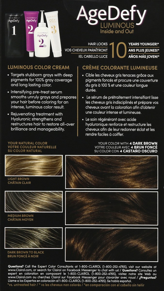 slide 7 of 12, Age Defy Dark Brown 4 Permanent Hair Color 1 ea, 1 ct