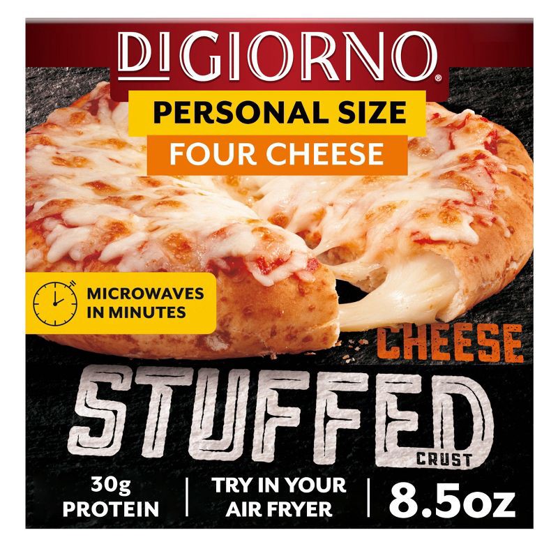 slide 1 of 7, DiGiorno Cheese Stuffed Crust Four Cheese Frozen Pizza - 8.5oz, 8.5 oz