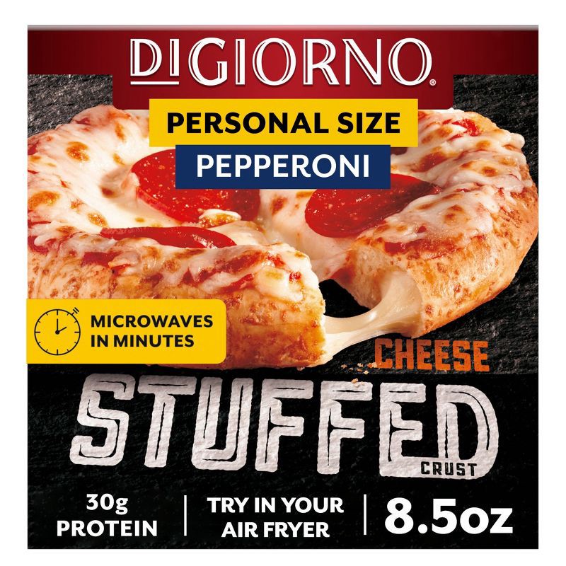 slide 1 of 9, DiGiorno Cheese Stuffed Crust Pepperoni Frozen Pizza - 8.5oz, 8.5 oz