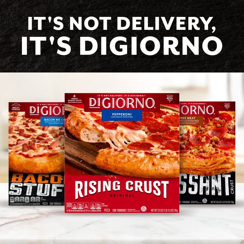 slide 7 of 11, DiGiorno Cheese Stuffed Crust Three Meat Frozen Pizza - 9.2oz, 9.2 oz