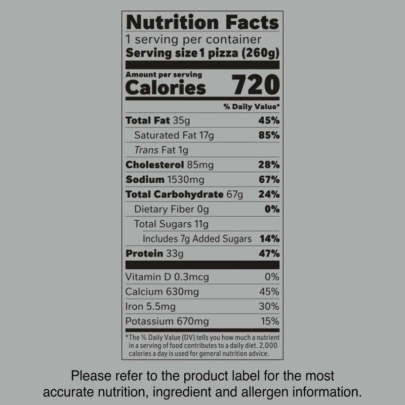 slide 7 of 8, DiGiorno Cheese Stuffed Crust Three Meat Frozen Pizza - 9.2oz, 9.2 oz