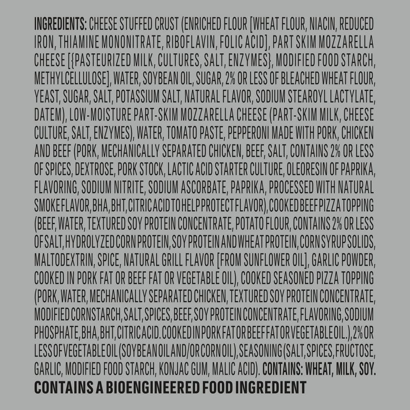 slide 11 of 11, DiGiorno Cheese Stuffed Crust Three Meat Frozen Pizza - 9.2oz, 9.2 oz