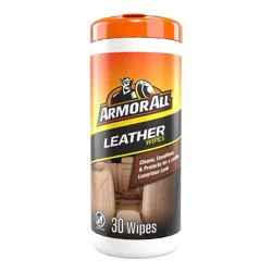 Armor All 30ct Leather Care Wipes Automotive Protector