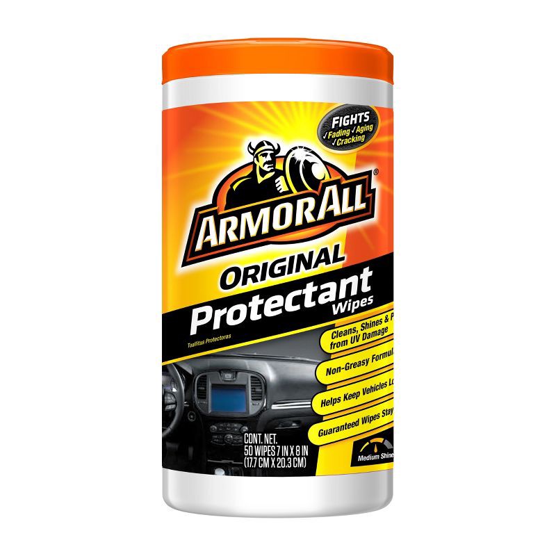 slide 1 of 7, Armor All 50ct Original Protectant Wipes Automotive Protector, 50 ct