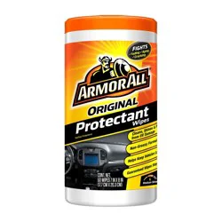 Armor All 50ct Original Protectant Wipes Automotive Protector: Car Interior Cleaning, UV & Aging Prevention, Non-Abrasive