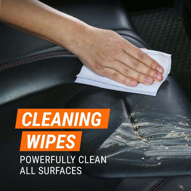 slide 3 of 10, Armor All 2pk 30ct Cleaning/Leather Wipes Automotive Interior Cleaner, 2 ct, 30 ct