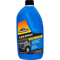 Armor All 64oz Automotive Car Wash: Liquid Car Cleaner Soap, Non-Abrasive Vehicle Wash, Unscented, Removes Dirt & Soil