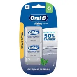 Oral-B Glide Pro-Health Deep Clean Dental Floss, Cool Mint - 2pk