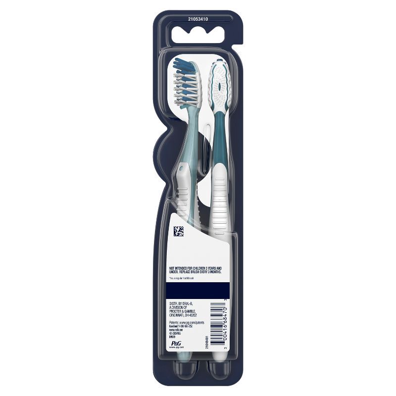 slide 7 of 11, Oral-B CrossAction All In One Toothbrushes, Deep Plaque Removal, Soft - 2ct, 2 ct