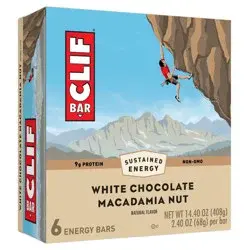 CLIF Bar White Chocolate Macadamia Nut Energy Bars - 6ct