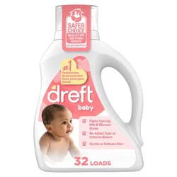 Dreft Original Stage 1: Newborn Hypoallergenic HE Liquid Laundry Detergent 42 fl oz/32 Loads for Sensitive Skin, Dermatologist Tested