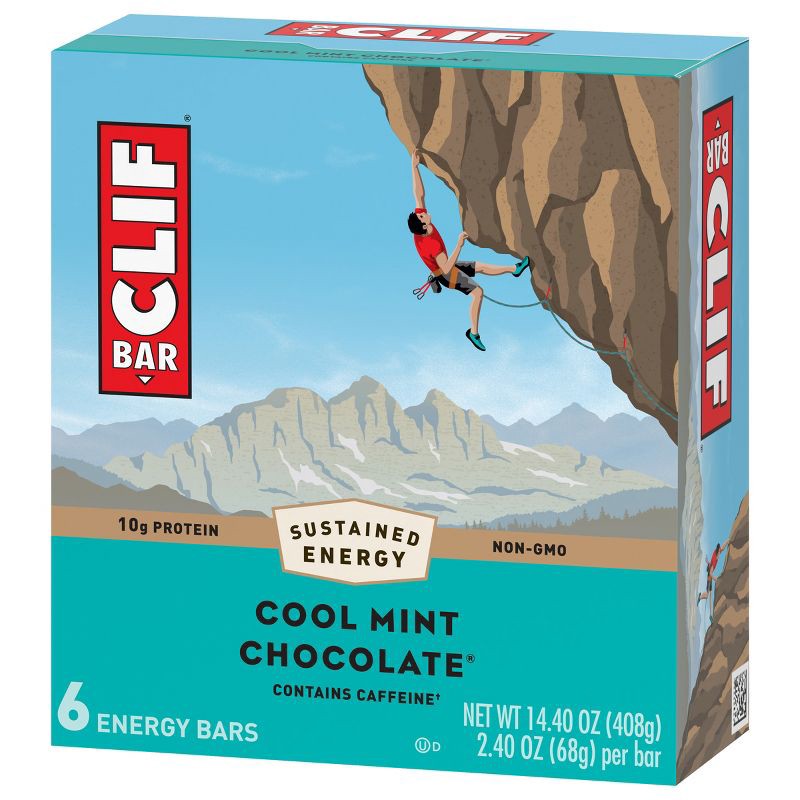 slide 6 of 7, CLIF Bar Cool Mint Chocolate Energy Bars - 6ct, 6 ct