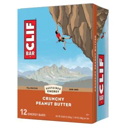 CLIF Bar Crunchy Peanut Butter Energy Bars - 12ct