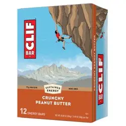 CLIF Bar Crunchy Peanut Butter Energy Bars - 12ct