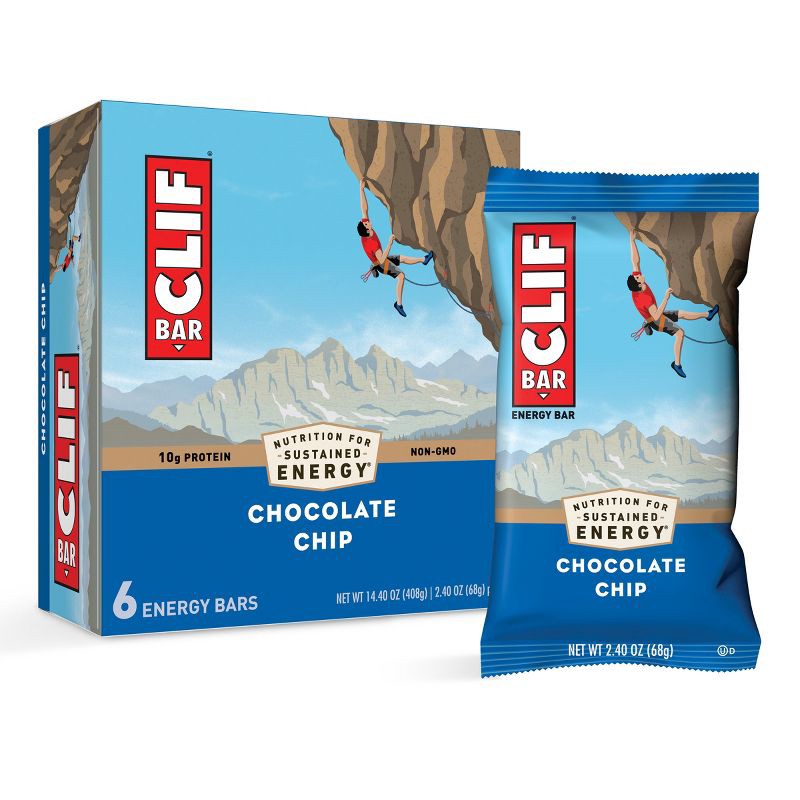 slide 3 of 7, CLIF Bar Chocolate Chip Energy Bars - 6ct, 6 ct