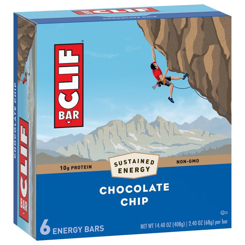 slide 5 of 7, CLIF Bar Chocolate Chip Energy Bars - 6ct, 6 ct