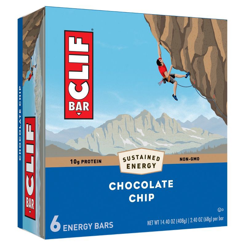 slide 1 of 7, CLIF Bar Chocolate Chip Energy Bars - 6ct, 6 ct