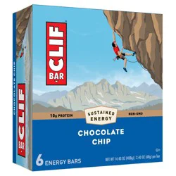 CLIF Bar Chocolate Chip Energy Bars - 6ct