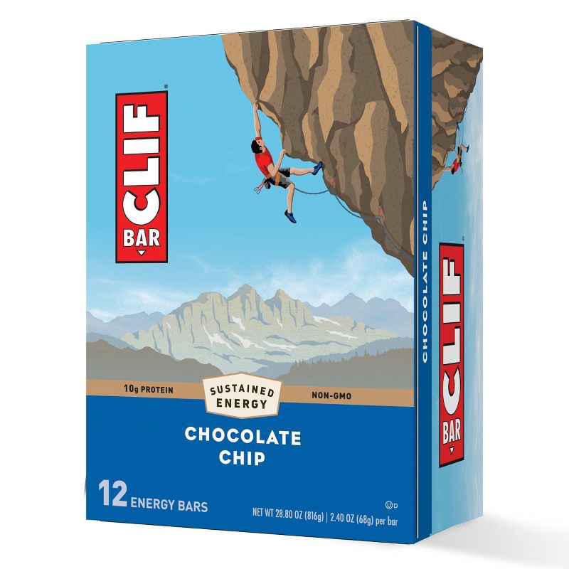 slide 3 of 7, CLIF Bar Chocolate Chip Energy Bars - 12ct, 12 ct