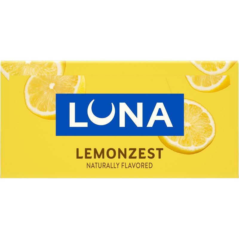 slide 14 of 16, LUNA Bar Lemon Zest Granola Bar Made with Organic Oats - 8g Protein - 10.14oz/6pk, 8 gram, 10.14 oz, 6 ct