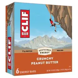 CLIF Bar Crunchy Peanut Butter Energy Bars - 6ct