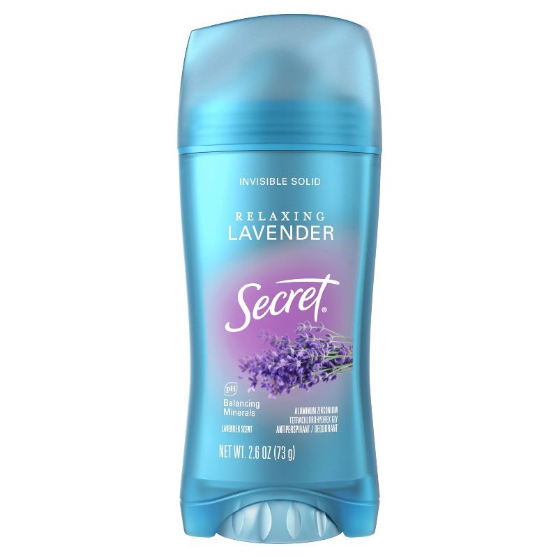 slide 1 of 9, Secret Invisible Solid Antiperspirant & Deodorant - Lavender Scent 2.6oz, 2.6 oz