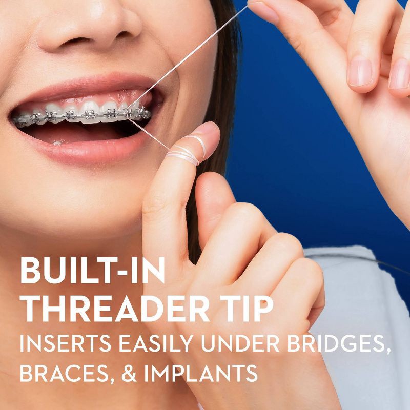 slide 5 of 8, Oral-B Threader Dental Floss for Bridges, Braces and Implants - 30 Threaders, 1 ct