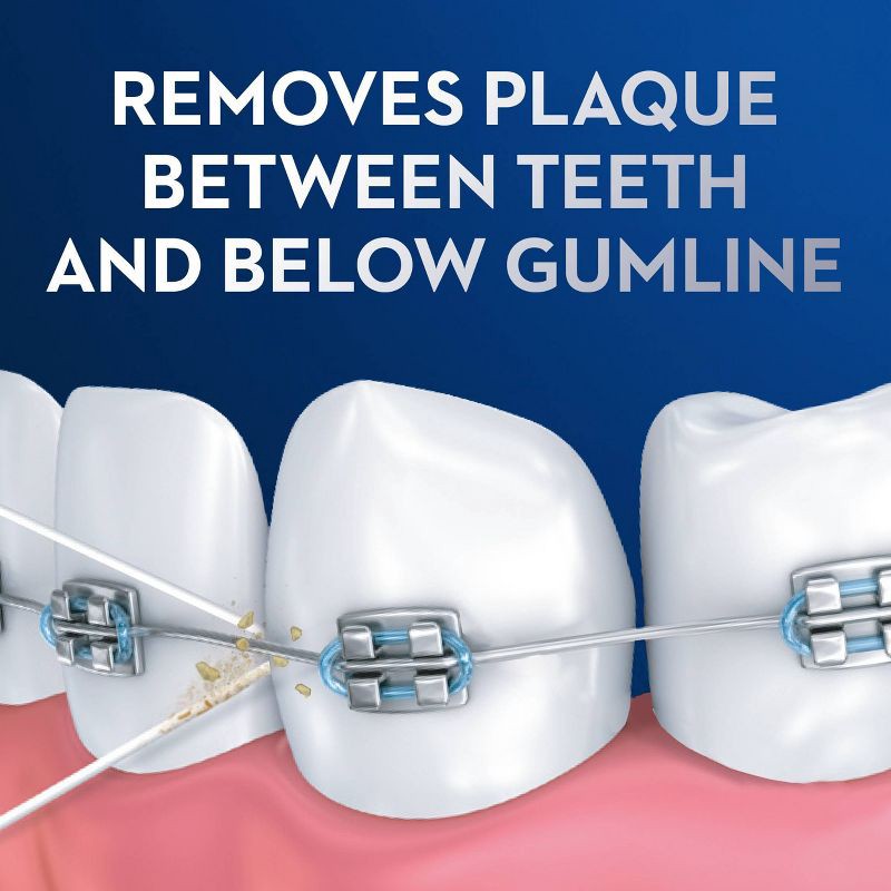 slide 6 of 8, Oral-B Threader Dental Floss for Bridges, Braces and Implants - 30 Threaders, 1 ct