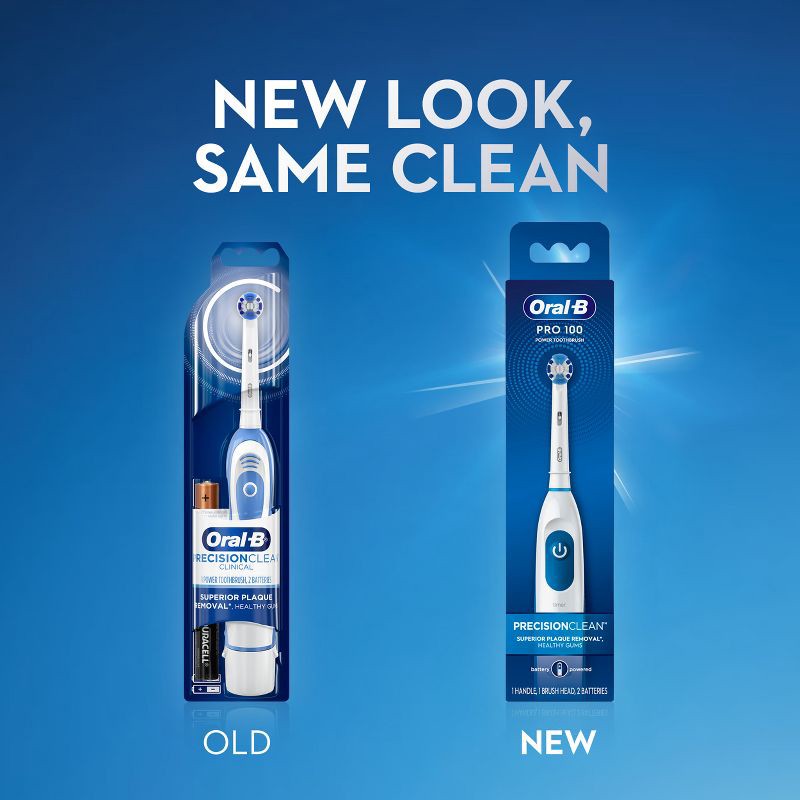 slide 4 of 9, Oral-B PRO 100 Precision Clean Battery Toothbrush, 1 ct