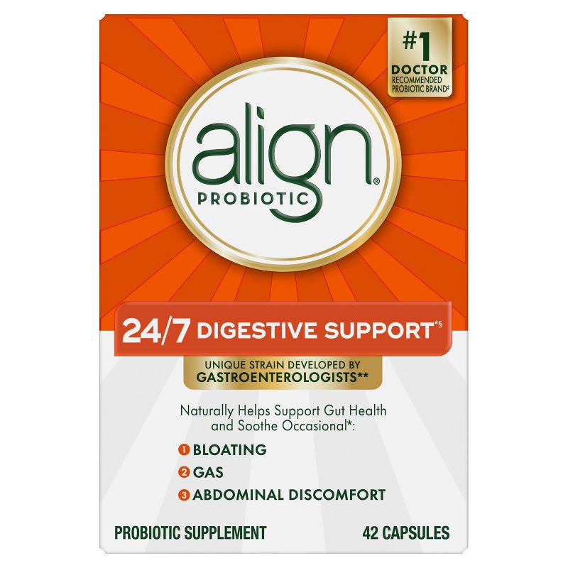 slide 2 of 9, Align Daily Probiotic Supplement - Capsules - 42ct, 42 ct