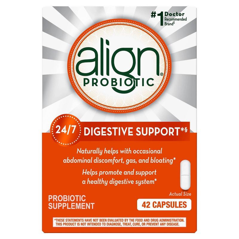 slide 1 of 8, Align Daily Probiotic Supplement - Capsules - 42ct, 42 ct