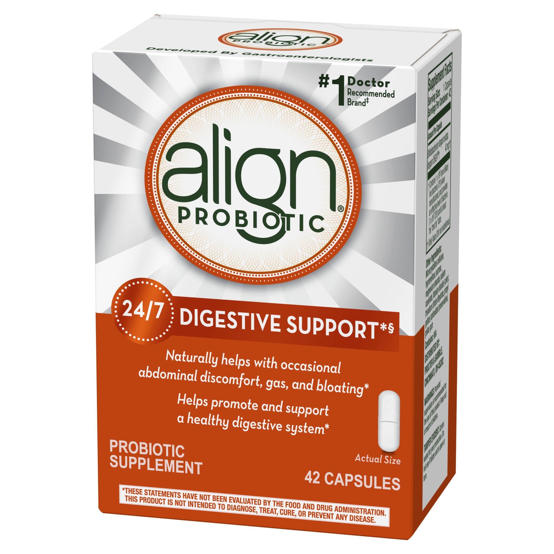 slide 1 of 10, Align Probiotics Probiotic Supplement for Daily Digestive Health - 42ct, 42 ct